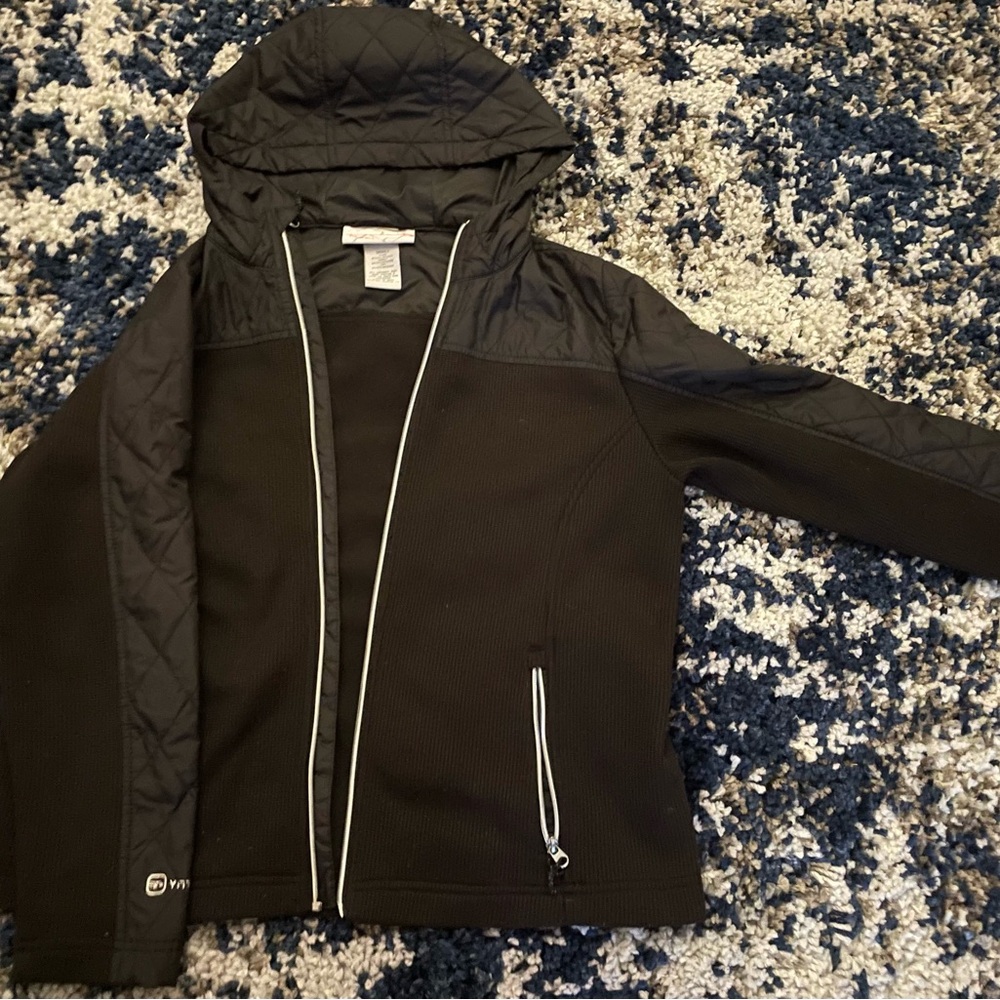 Free Country Black Puffer Jacket with Hood